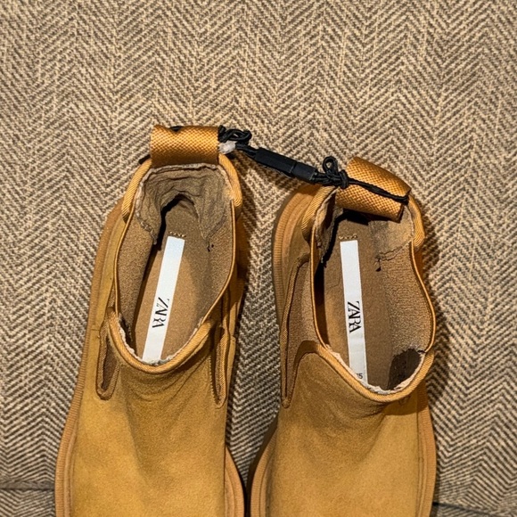 NWT Zara Brown 2” Stylish Platform Boots Shoes Womens Size 5 - Picture 13 of 15